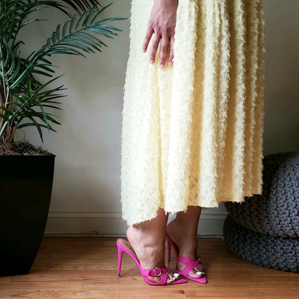 Anne Michelle Pink Mules